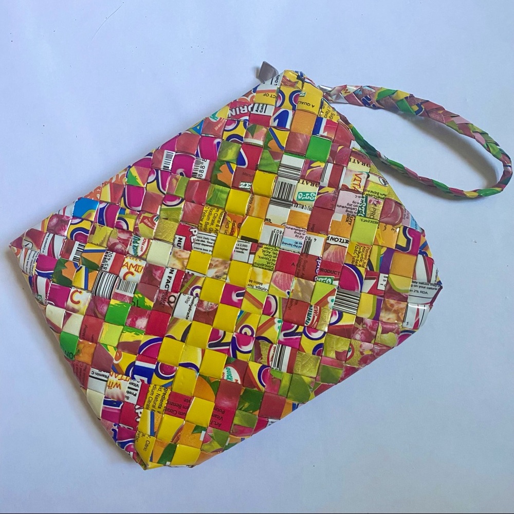 Cool Recycled Material Woven Bag